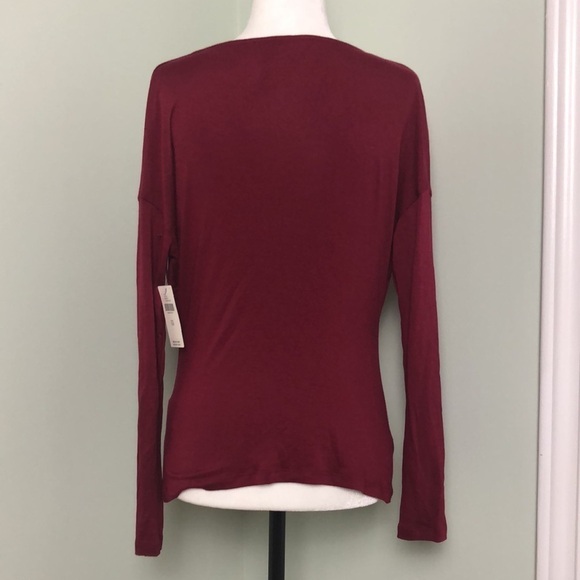 ❤️ XS ❤️ NWT Anthro Top Cowl Neck Long Sleeve - Picture 2 of 10